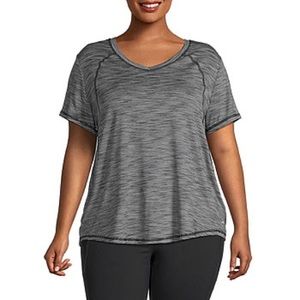 Xersion Womens V Neck Dri Fit Short Sleeve T-Shirt